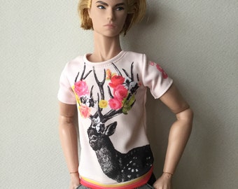 miniature of street style t-shirt for Fashion Royalty,Ken and 1/6 action figure