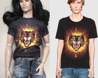 miniature of tiger t-shirt for Fashion Royalty,Ken and 1/6 action figure