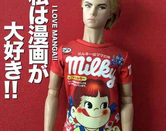 miniature of manga t-shirt for Fashion Royalty,Ken and 1/6 action figure