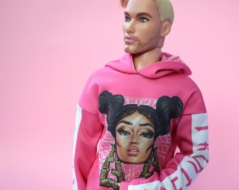 miniature of Hoodie shirt + pants (Nikki) for Fashion Royalty,Ken