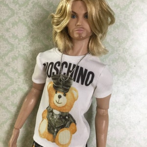 miniature of Moschino t-shirt White Bear for Fashion Royalty,Ken image 2