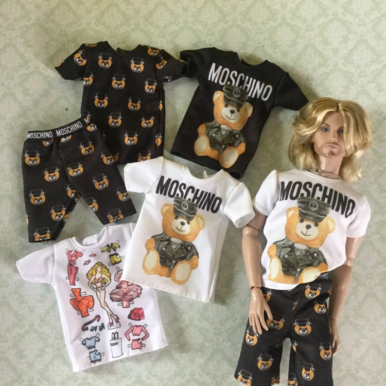 miniature of Moschino t-shirt White Bear for Fashion Royalty,Ken image 4