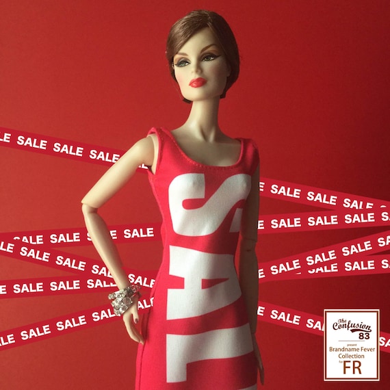 Mini Dress Inspried by Moschinofor Barbie Fashion Royalty FR2 