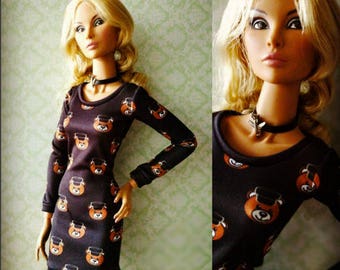 Minidress for all 16 inches doll ,Tylor Wentworth, Sybaritas, Numina, Ficon, ITBE, Fr16 and similar body size dolls.