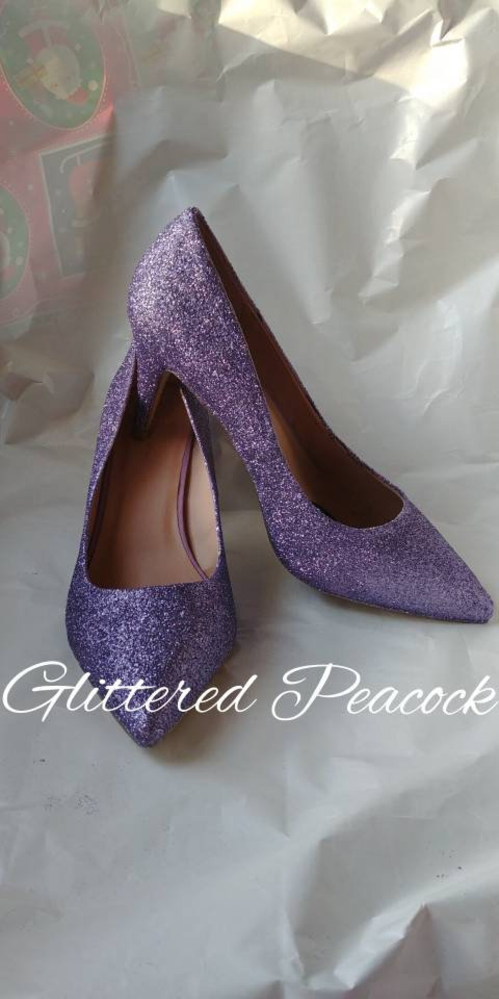lilac pointed heels