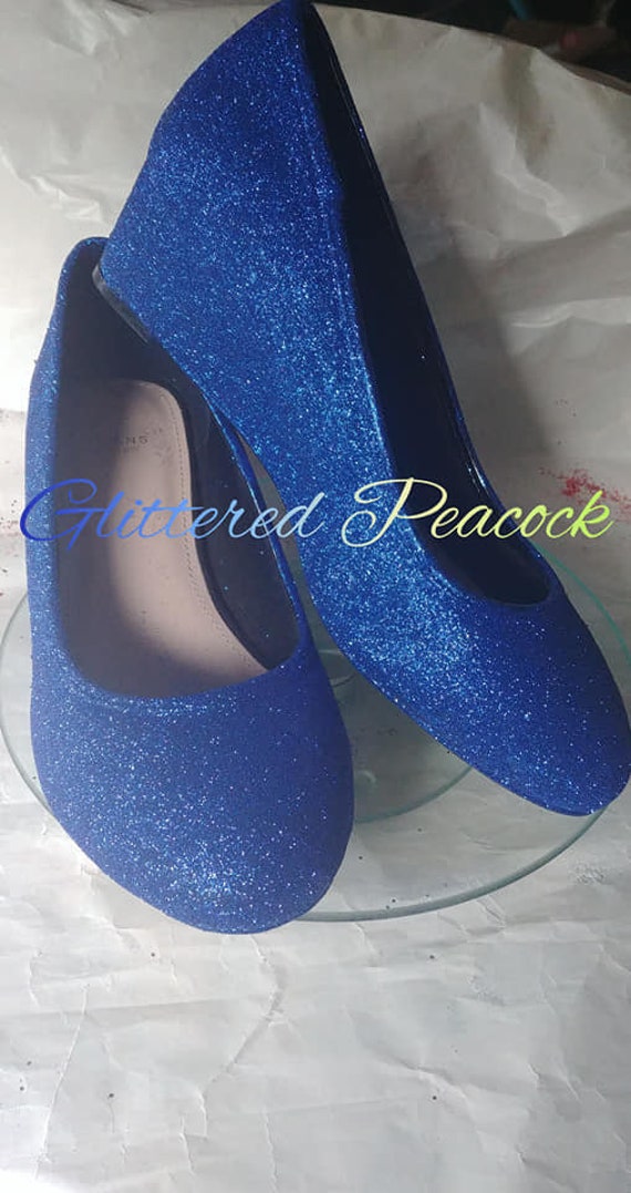 royal blue wide fit heels