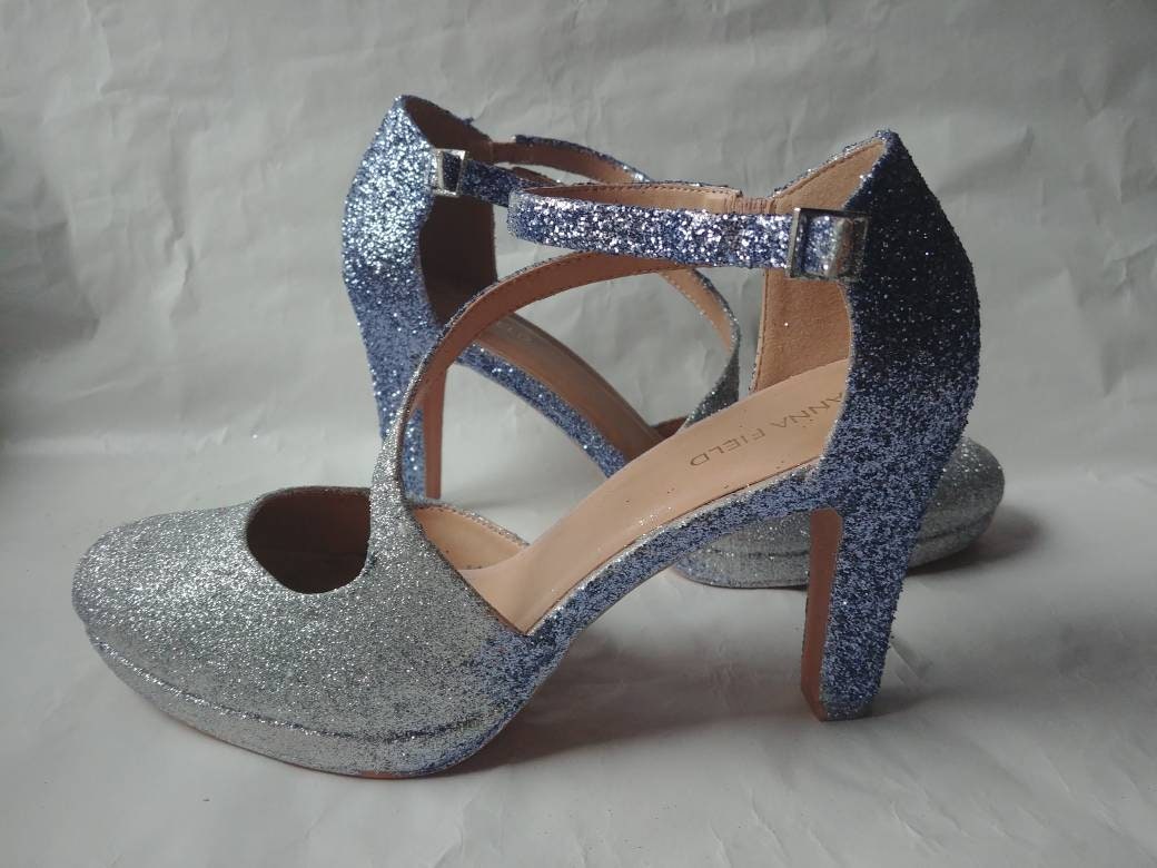fjols romersk Specificitet Anna Field Strappy Shoe Glittered in Your Choice of Colour - Etsy