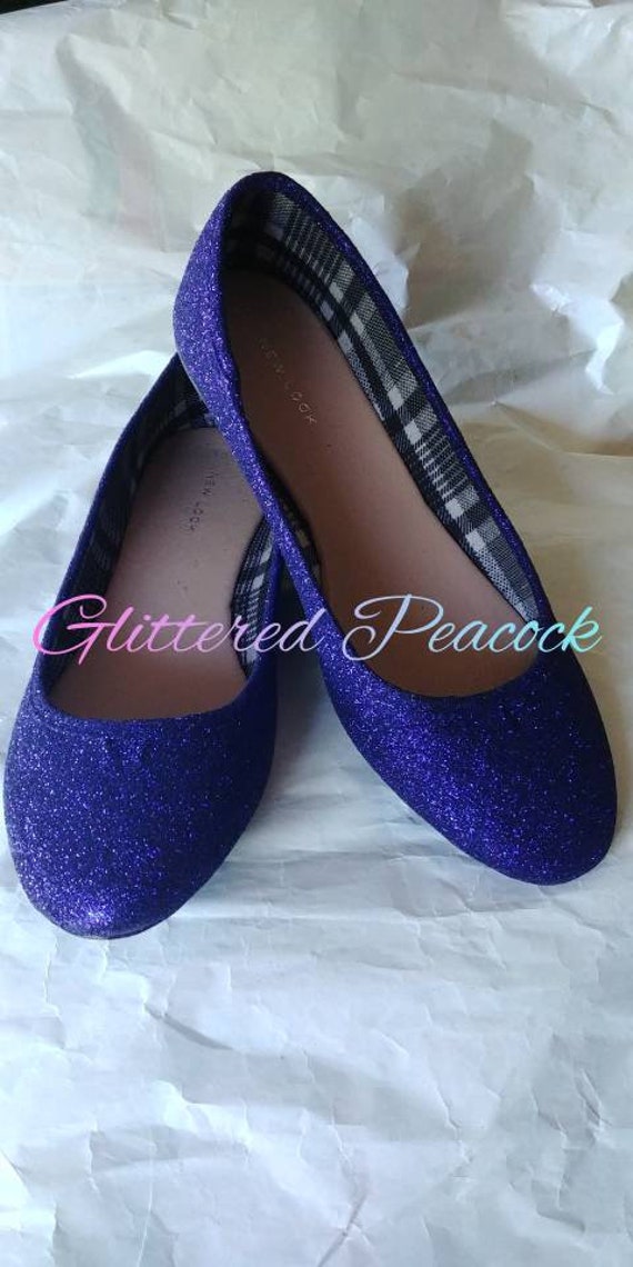 navy blue flat shoes uk