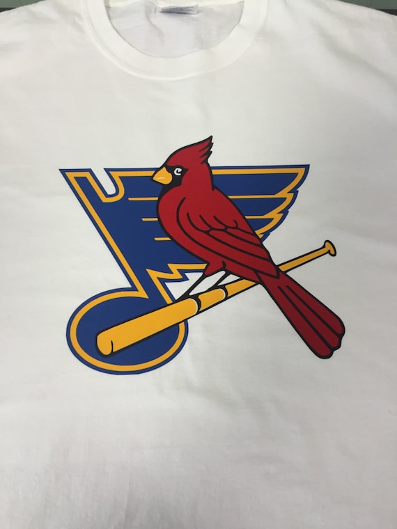 st louis cardinals and blues t shirt