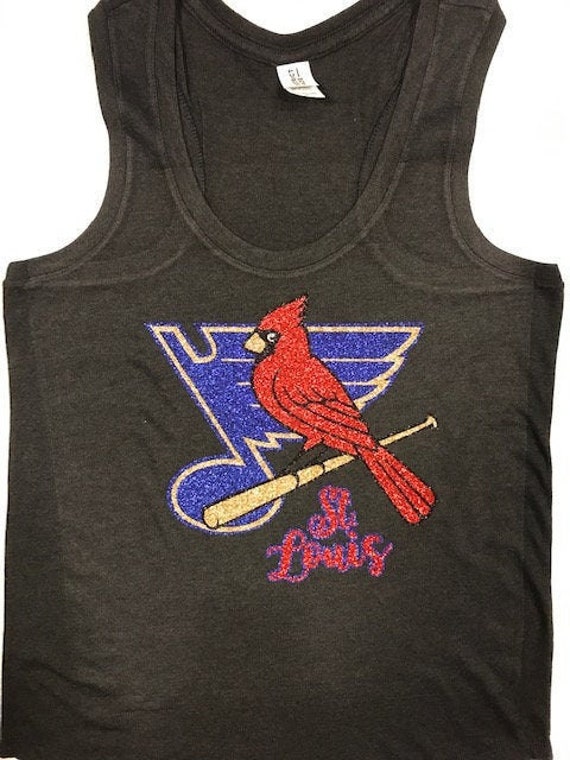 st louis cardinals and blues t shirt