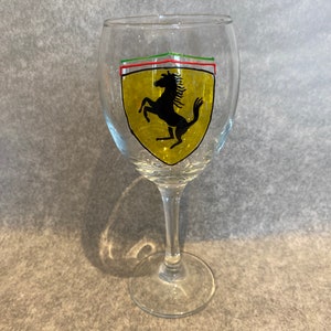 F1 inspired hand painted drinks glasses