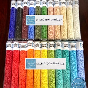 DELICA Opaque Matte size 11/0 seed beads. (22) Colors package/set.