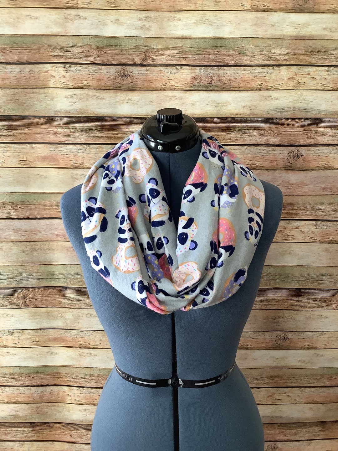 Panda Donut Infinity Scarf / Panda / Animals / Adorable / Etsy