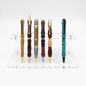 Bolígrafos de madera pequeños hechos a mano, bolígrafos acrílicos únicos, bolígrafos convertidos, regalos para él, regalos para ella, regalos para profesionales, regalo de negocios