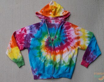Custom Tie Dye Zip-Up Hoodie, Tie Dye Zip Up Hoodie, Handmade Tie Dye, Custom Tie Dye Zip Up Hoodie, Tie Dye Zip-Up, Tie Dye Zip-Up Hoodie