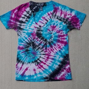 Custom Tie Dye Shirt, Custom V-Neck Shirt, Handmade Tie Dye, Custom Tie Dye T-shirt, Custom Tie Dye Tee, Custom Shirt