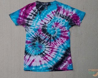 Custom Tie Dye Shirt, Custom V-Neck Shirt, Handmade Tie Dye, Custom Tie Dye T-shirt, Custom Tie Dye Tee, Custom Shirt