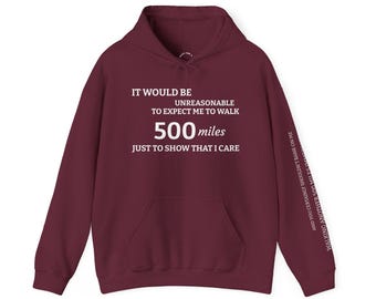 Proclaimers Song Lyric-hoodie - uniseks hoodie - 850 mijl