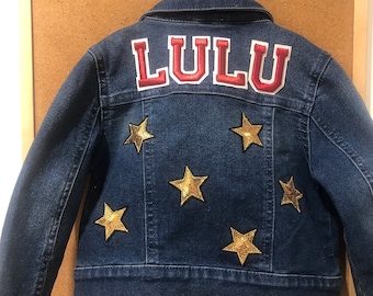 Personalised baby/kids denim jacket