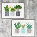 Cactus cross stitch pattern Floral cross stitch Flower embroidery design Geometric pattern Modern xstitch Home decor Counted cross stitch