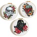 Star Wars cross stitch Floral Darth Vader pattern Disney Cross stitch Stormtrooper Counted cross stitch Starwars Trilogy Modern embroidery