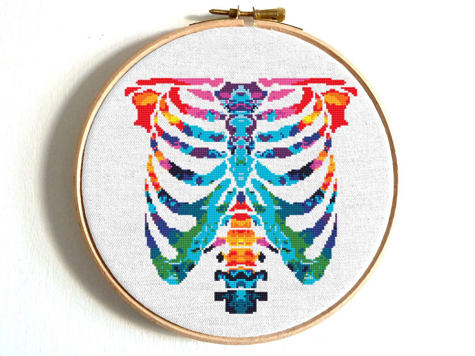 Anatomy Cross Stitch Pattern, Hip Hand and Ribs Cross Stitch, Funny ...