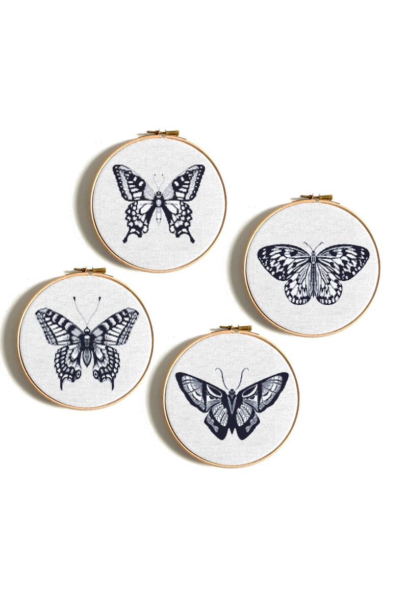 Butterfly Cross Stitch Pattern Mini Counted Cross Stitch Easy Cross