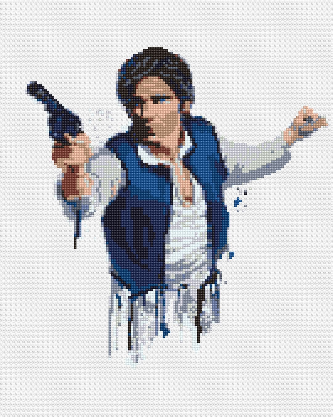 Star Fan Art Cross Stitch Printable PDF Pattern Inpired by Han | Etsy