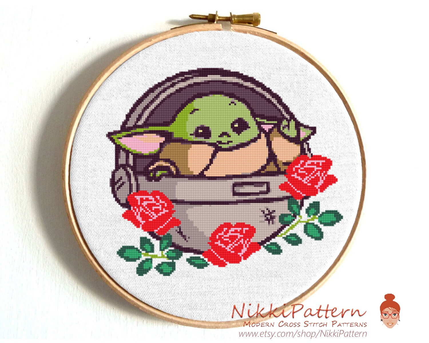 Green Baby Cross Stitch Pattern Star Fantasy Cross Stitch - Etsy
