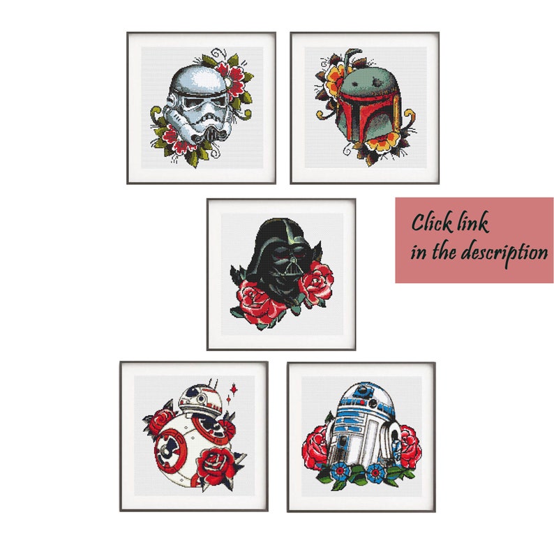 Star Wars Cross Stitch Pattern Yoda Counted Cross Stitch Modern Embroidery Chart Boy Room Decor Birthday DIY Gift PDF Instant Download