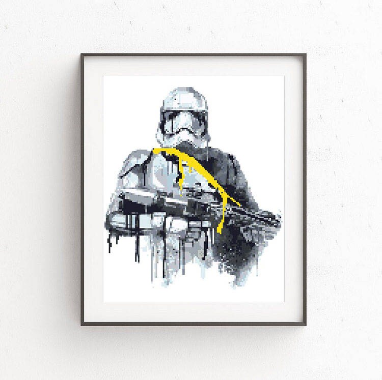 Download Star Wars Cross Stitch Pattern Printable PDF Embroidery Chart | Etsy