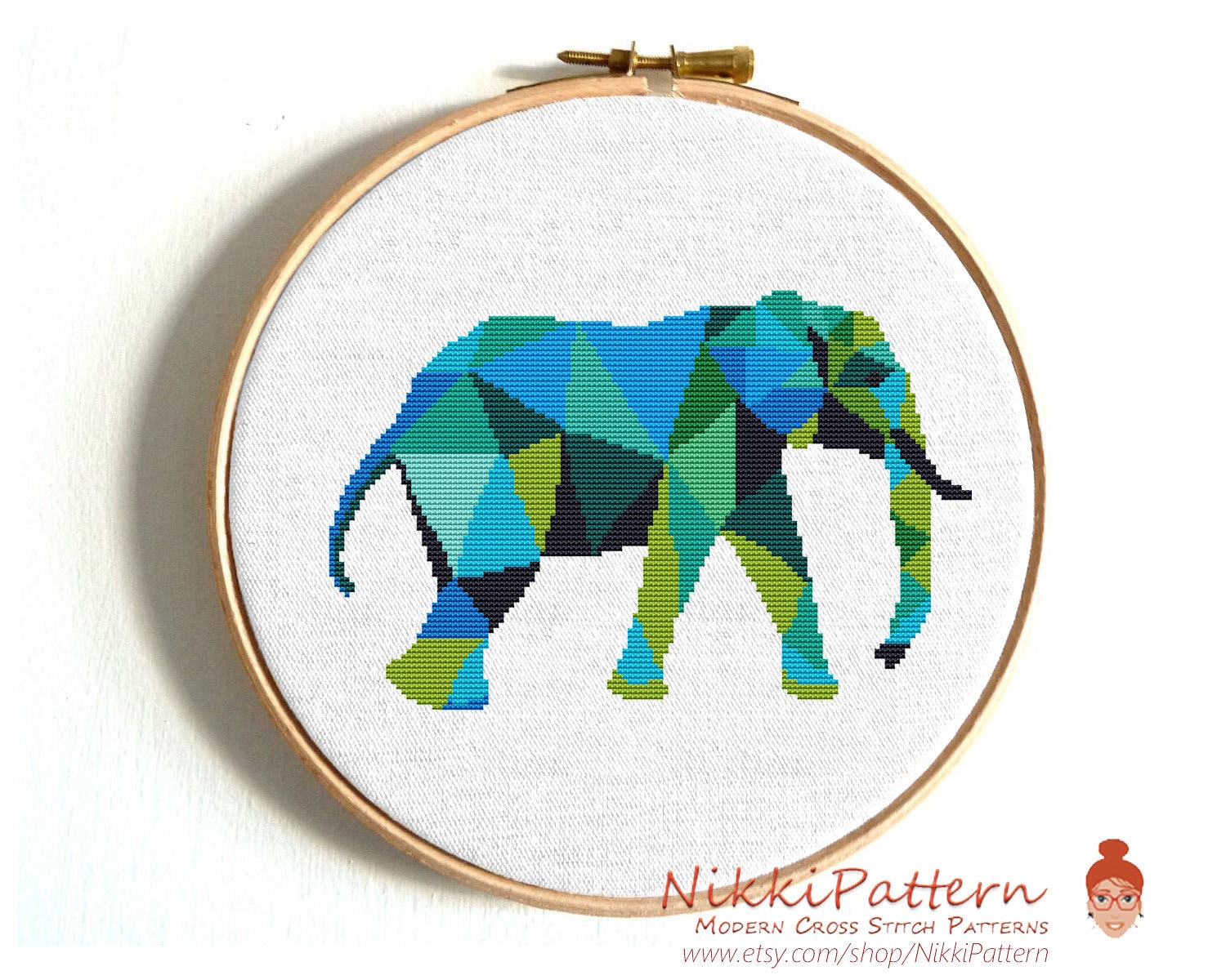 Elephant Cross Stitch Pattern Elephant Chart Baby Cross Stitch