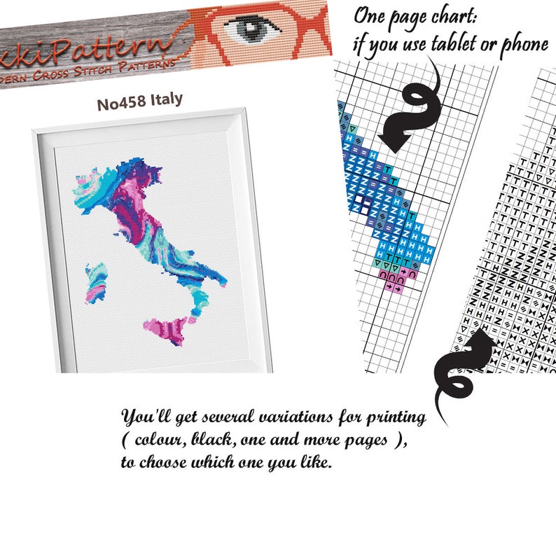 Australia Cross Stitch Pattern World Cross Stitch Watercolor Etsy