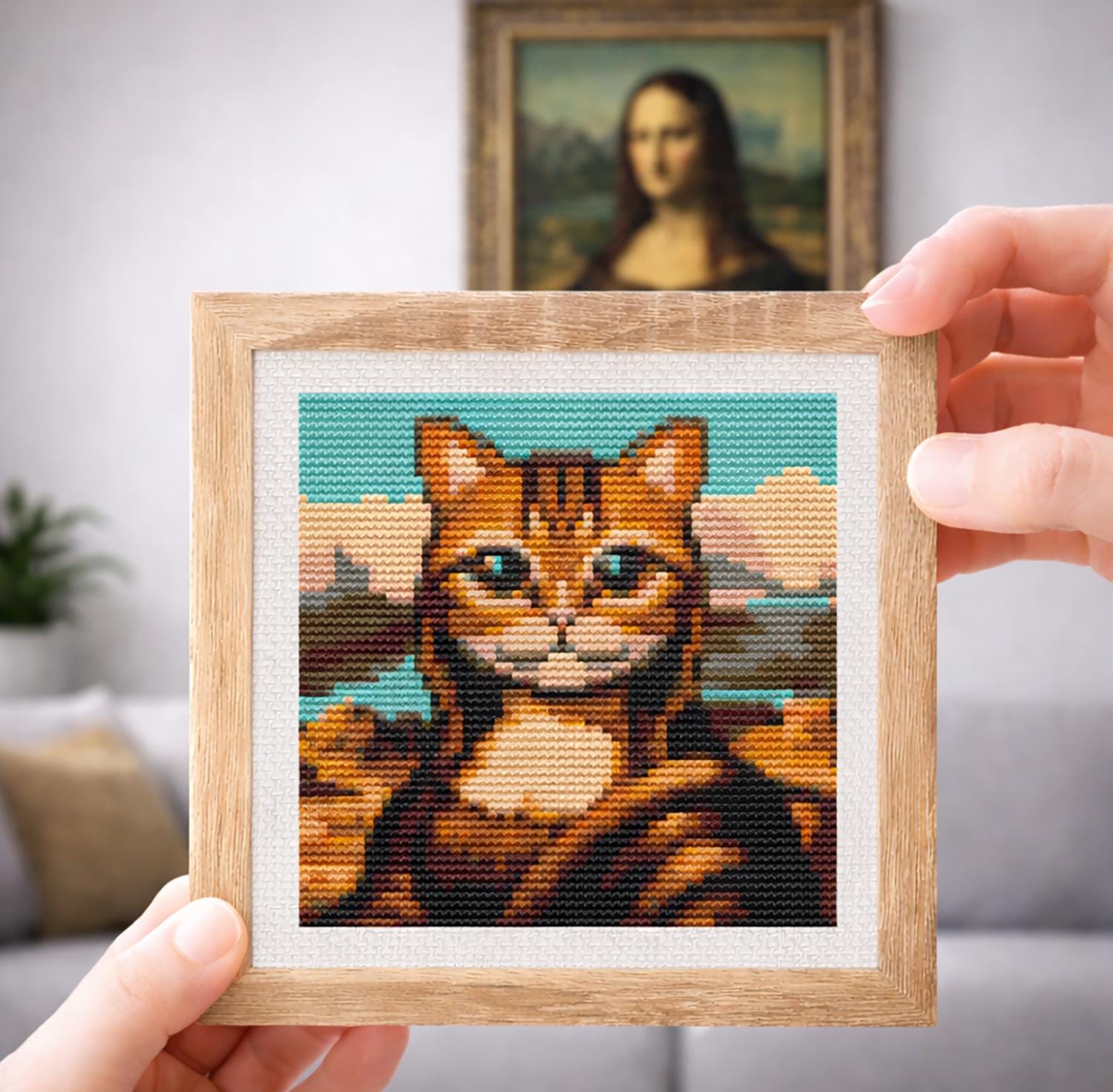 Mona lisa cat - Etsy 日本