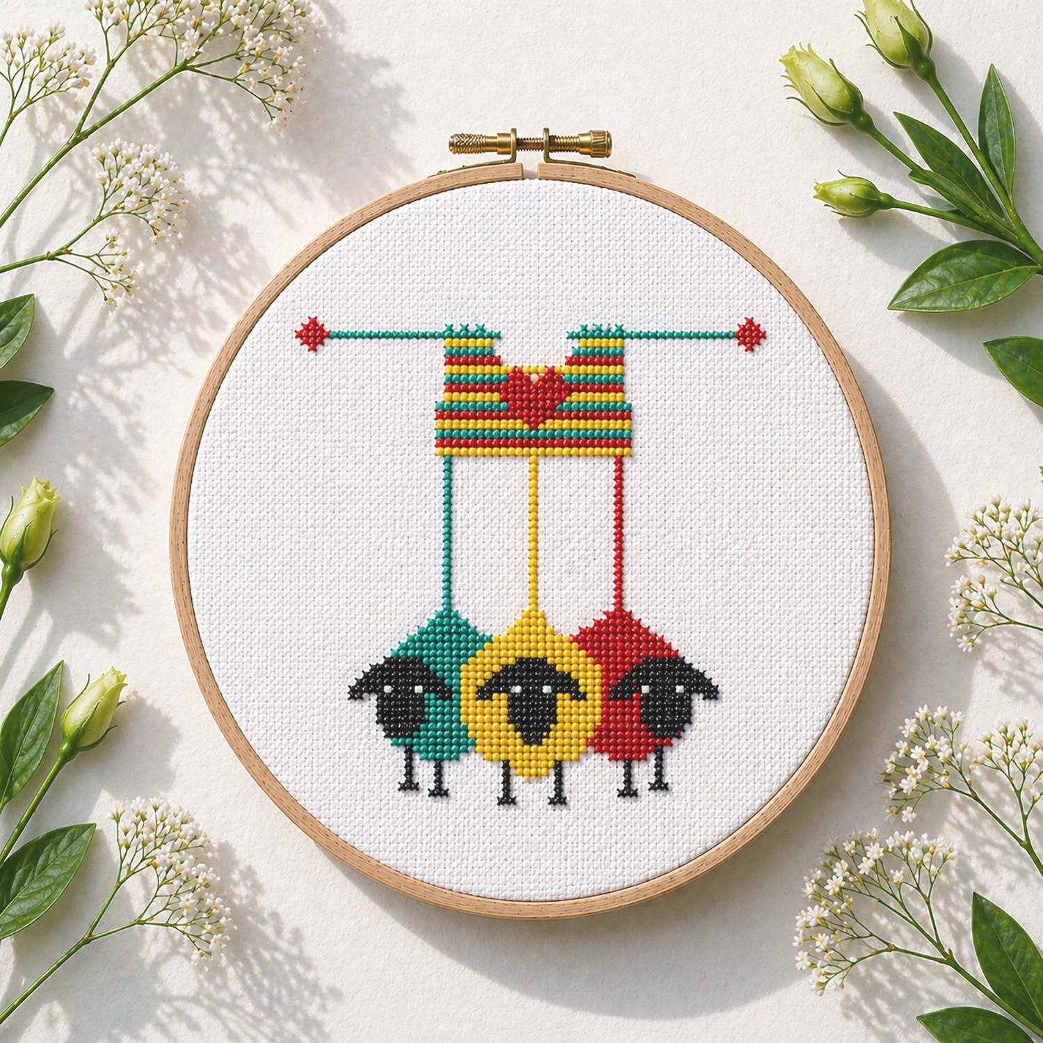 Sheep patterns for cross stitch - Etsy 日本