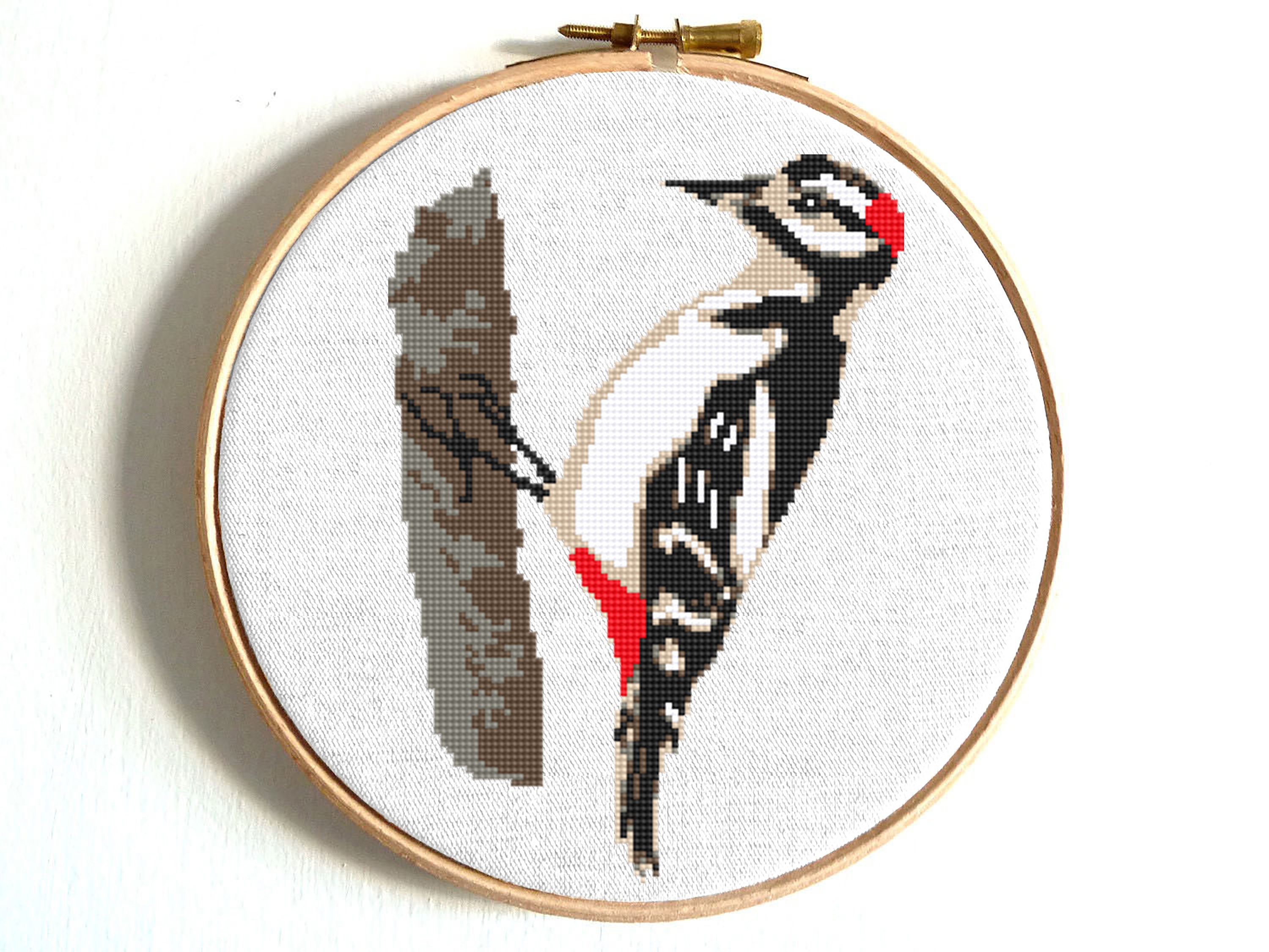 Feathers Beautiful Colored Bird Feather Counted Cross Stitch Pattern PDF 