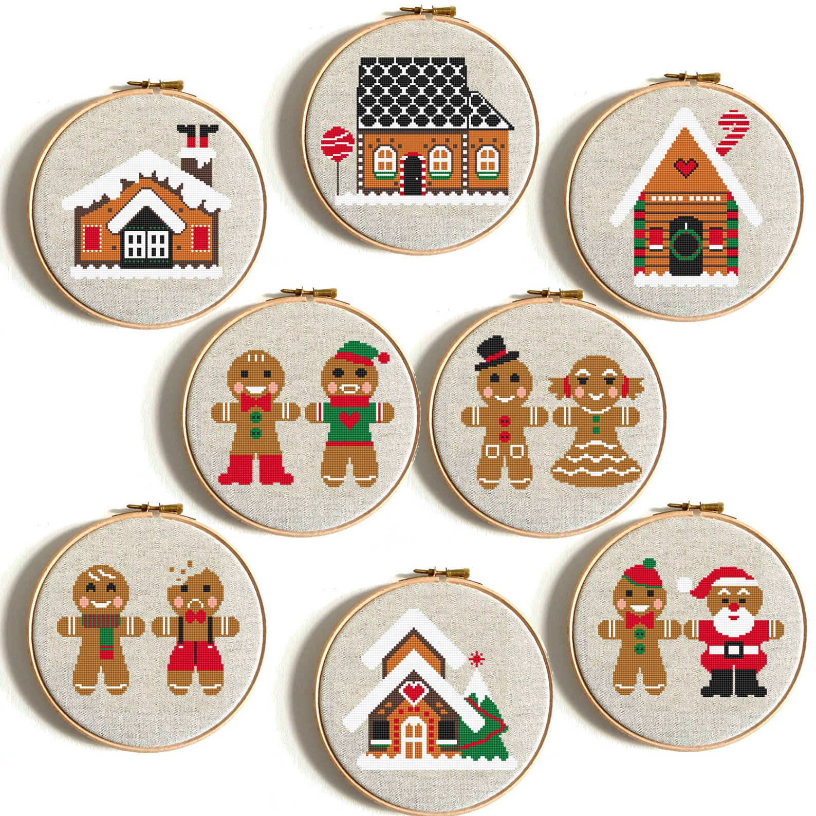 Christmas tree cross stitch pattern set Merry Christmas Tree  Etsy