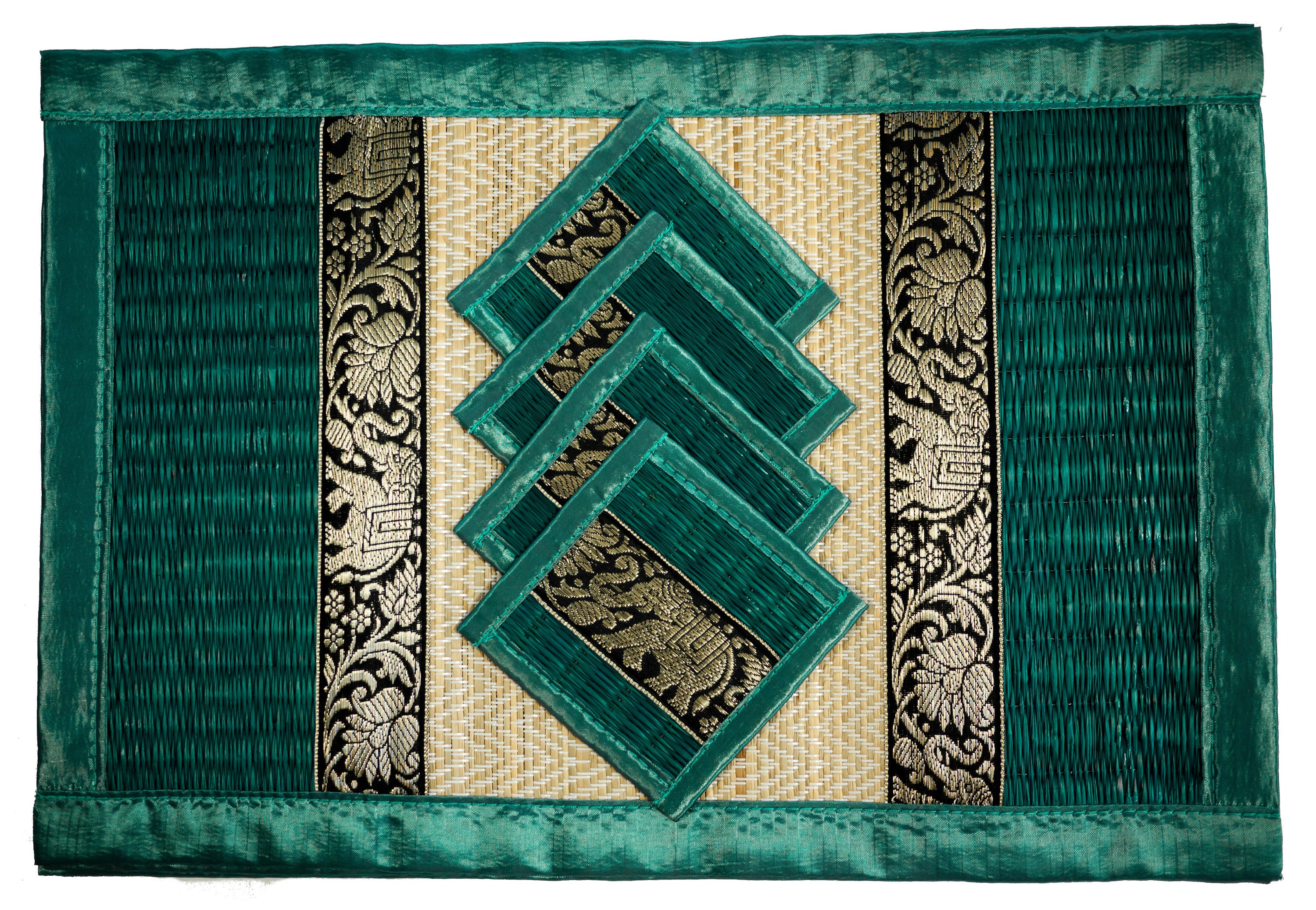 Luxury Large Reed Placemat & Coasters Eco Friendly Handmade Etsy