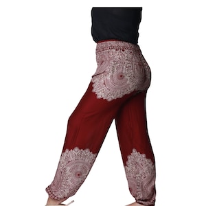 Smocked Waist Pyjama Side Pocket yoga lounge Trousers Pantaloon slack