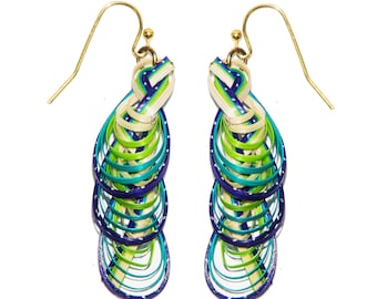 Handmade Bamboo Earring Bass Fashion 10 design each design in 3 color