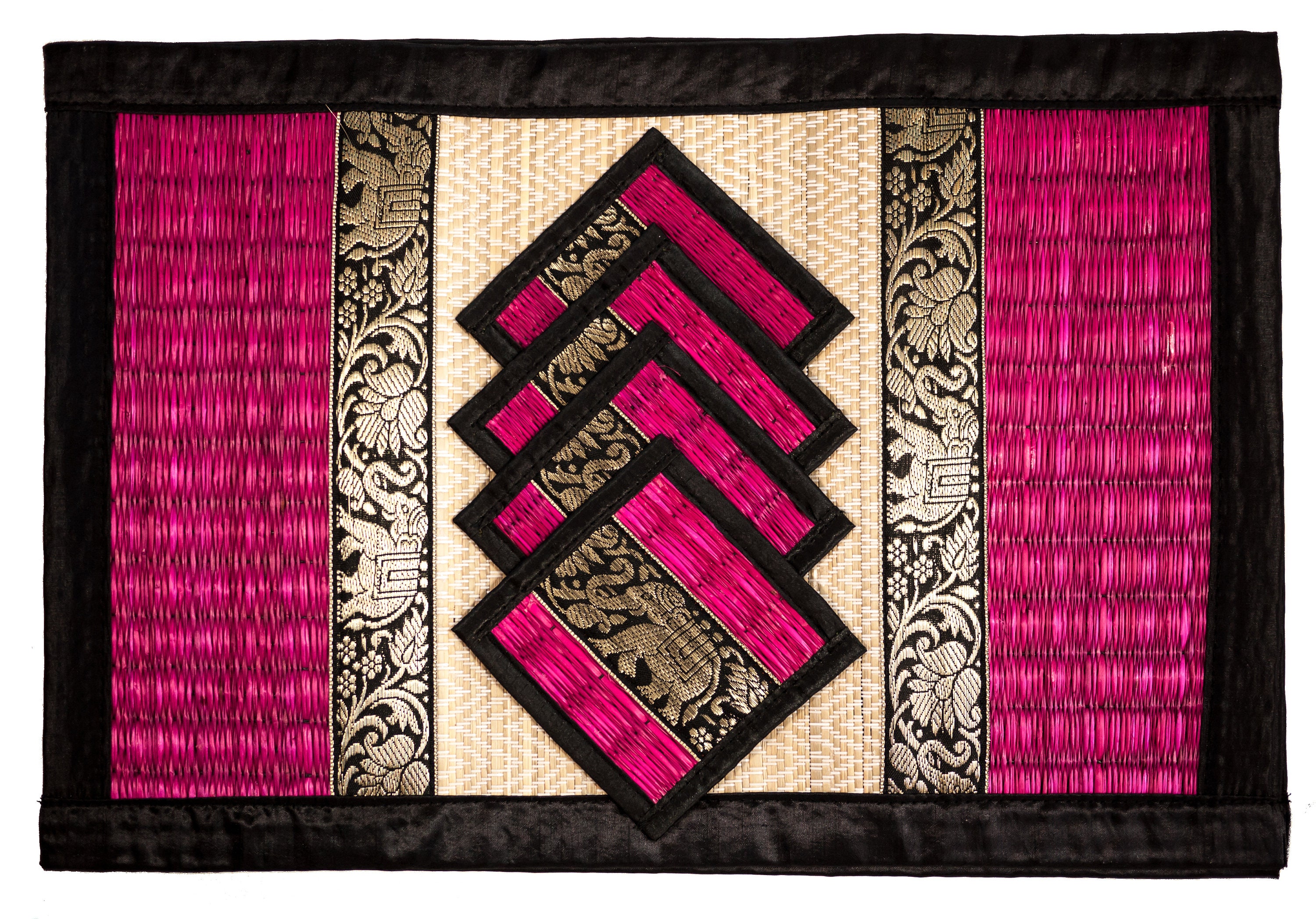 Luxury Large Reed Placemat & Coasters Eco Friendly Handmade Etsy