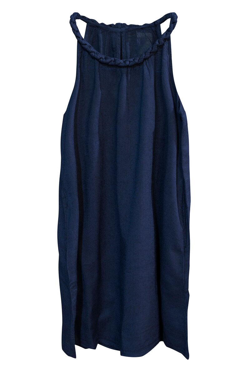 Kids Girl Strap Plait knee Dress Boat Neck 2 Years