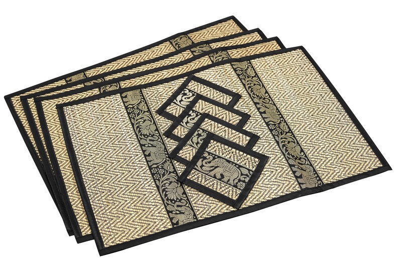 Luxury Large Reed Placemat & Coasters Eco Friendly Handmade Etsy