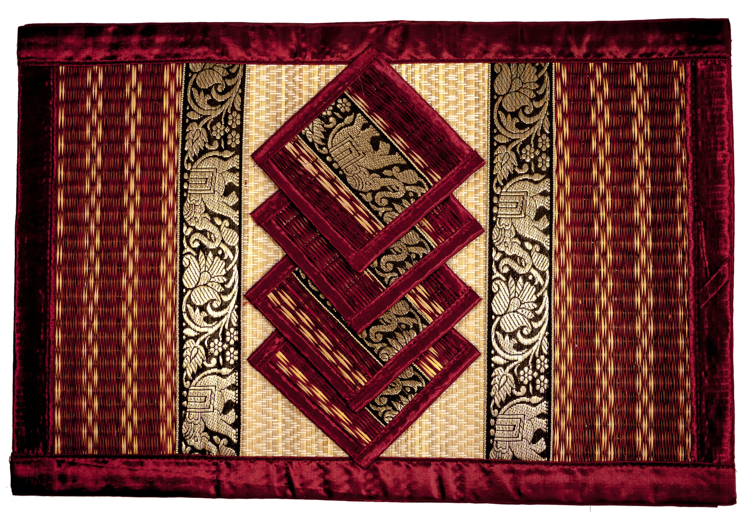 Luxury Large Reed Placemat & Coasters Eco Friendly Handmade Etsy