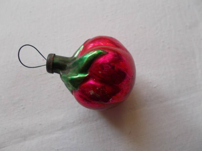 Set of 5 Christmas tree decorations Glass vegetable ornaments Etsy