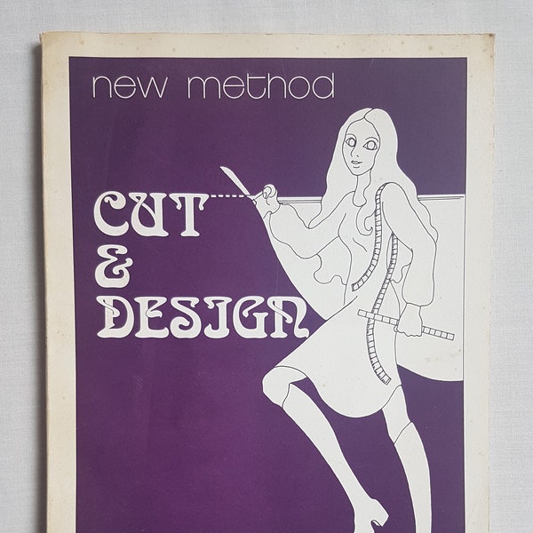 1972 'New Method Cut & Design' di J. Benjamin, libro di sarte vintage