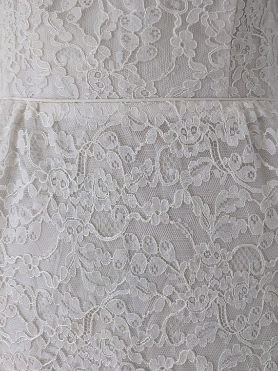 1960’s, white lace wedding dress. - image 9