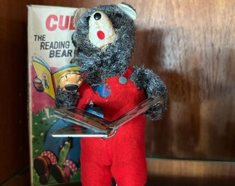 Vintage Cubby 1950s/60s the mechanical bear tin wind up toy Japanese tin litho toy