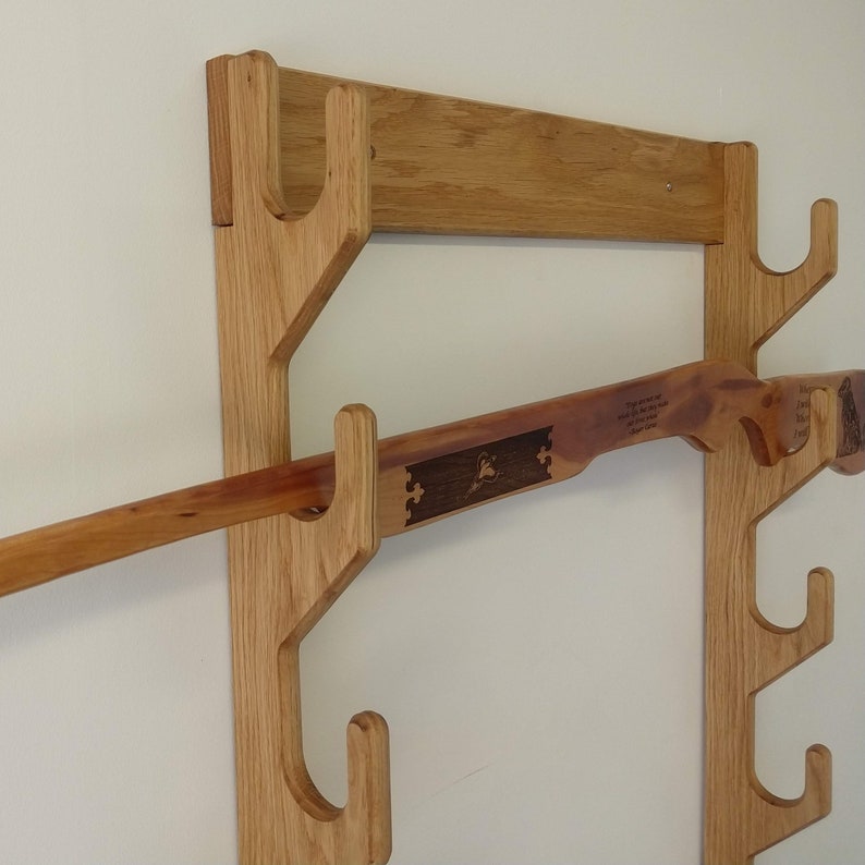 Wall Mount Horizontal Five Gun Rack Rifle Rack Shotgun Rack Etsy