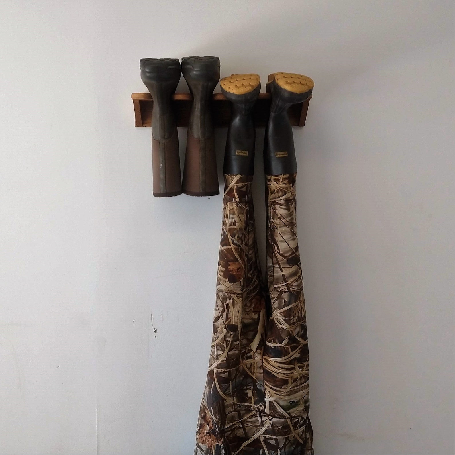 Wooden Wader Rack, Boot Rack, Wall Mount - Etsy